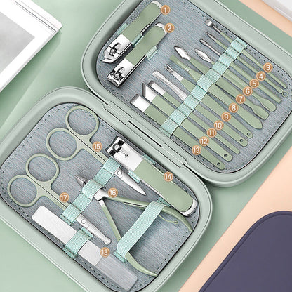 🔥Summer hot sale🔥18-piece Manicure Set Nail Clipper Kit