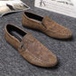 Men's Fashion Soft Printed Leather Shoes