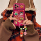 Christmas Tree Pendant Flip Mirror Case Cover For iPhone