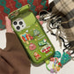 Christmas Tree Pendant Flip Mirror Case Cover For iPhone