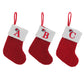 Cozy Knit Socks, Embroidered Candy Gift Bag, Letter Christmas Stocking - Perfect for the Little Ones!