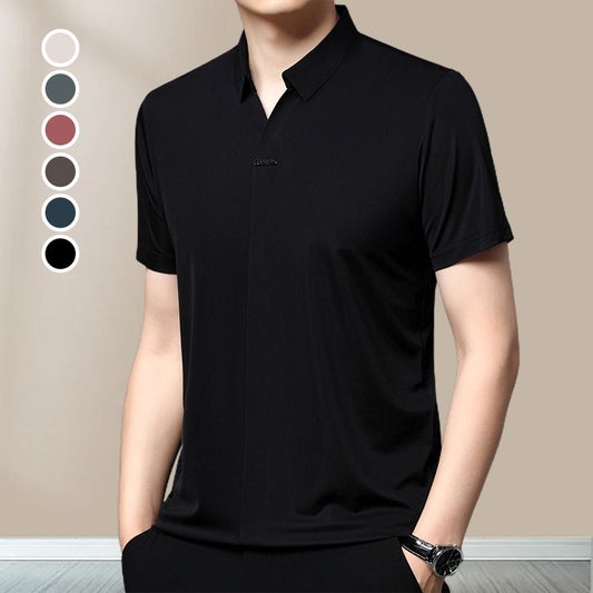 🎁Hot Sale 54% OFF⏳Men’s Casual Lapel Breathable Wrinkle-free T-shirt