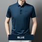 Summer Short Sleeve Business Lapel Shirt for Men