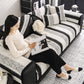 All-Season Universal Non-slip Striped Sofa Cover