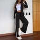 🔥Women’s Casual Notched Lapel Blazer and Wide-leg Pants Set