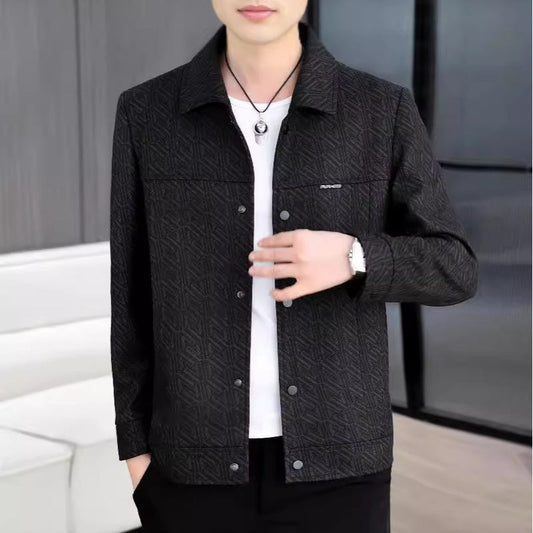 ✨Get 56% off💖Men's Casual Button Down Lapel Jacket with Shoulder Pad