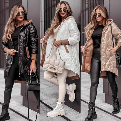 ✨Winter Offer💖Women's Warm Irregular Hem Jacket