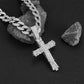 Collier avec Pendentif Croix Audacieux en Strass au Style Hip-hop