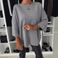 👚VENTE CHAUDE 48% - Haut tricoté classique de couleur unie pour femme