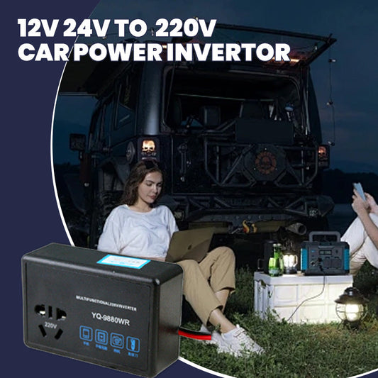 Convertisseur de Puissance de Voiture Multifonctionnel 12V 24V vers 220V