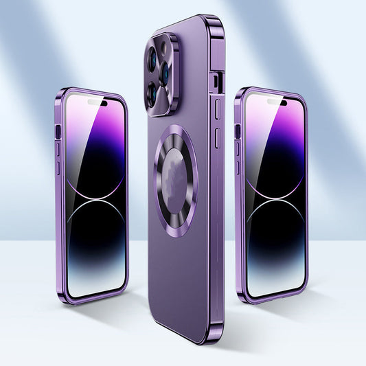 Double-sided Electroplated Glass Magnetic Phone Case