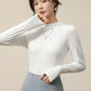 Gift for Women! Fashionable Stretchy Slim Stand-collar Base Shirt