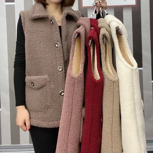 🔥Hot Sale🔥 Women's Winter Plush Warm Vest（50% OFF）