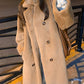 [Warm Gift] Women's Winter Warm Eco-Friendly Technology Velvet Long Coat Jacket