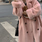 [Warm Gift] Women's Winter Warm Eco-Friendly Technology Velvet Long Coat Jacket