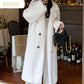 [Warm Gift] Women's Winter Warm Eco-Friendly Technology Velvet Long Coat Jacket