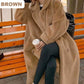 [Warm Gift] Women's Winter Warm Eco-Friendly Technology Velvet Long Coat Jacket