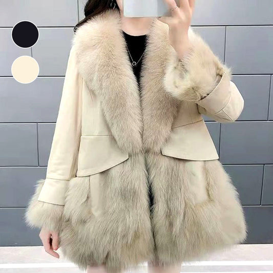 🔥HOT SALE🔥Gift Choice -Women's Mid-Length Faux Fur Coat(46%OFF)