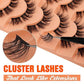 [Best Gift For Her] Natural Look Fluffy Individual Cluster Eyelashes