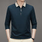 Men's Business Casual Solid Color Lapel Base T-shirt（50% OFF）