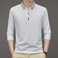 Men's Business Casual Solid Color Lapel Base T-shirt（50% OFF）