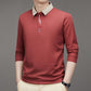 Men's Business Casual Solid Color Lapel Base T-shirt（50% OFF）